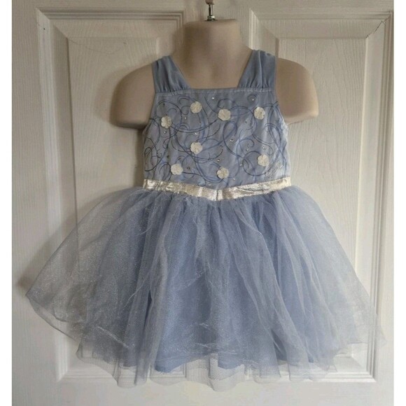 Disney Jumping Beans Cinderella Inspired Blue Dress Beautiful Ball Gown Size 2T - Picture 3 of 14